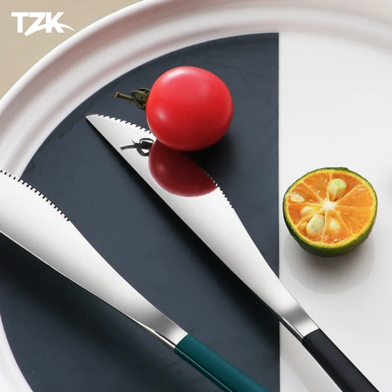 Conjunto de Talheres Portáteis em Aço Inox - Tzadik